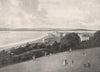 EXMOUTH. from the Beacon. Devon 1900 old antique vintage print picture
