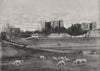 WARWICKSHIRE. Kenilworth Castle 1900 old antique vintage print picture