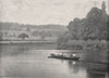 SURREY. The Thames at Runnymede 1900 old antique vintage print picture
