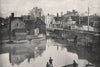 TEWKESBURY. King John's Bridge, Mythe Road.Children fishing.Gloucestershire 1900