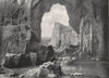 TENBY. Lydstep natural arch. Wales 1900 old antique vintage print picture