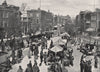 TAUNTON. The market-place. Somerset. Busy scene 1900 old antique print picture