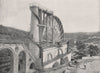 ISLE OF MAN. Laxey Wheel 1900 old antique vintage print picture
