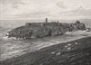 PEEL. St. Patrick's Island. Isle of Man 1900 old antique vintage print picture