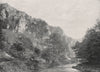 DOVEDALE. Tissington Spires. Derbyshire 1900 old antique vintage print picture