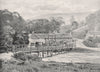 DERBYSHIRE. Monsal Dale 1900 old antique vintage print picture