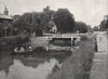 BERKSHIRE. Sonning Lock. on the Thames 1900 old antique vintage print picture