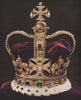 HOUSE OF WINDSOR. The Crown of England 1937 old vintage print picture