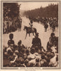 KING EDWARD VIII. Trooping the colour Pageantry 1937 old vintage print picture