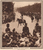KING EDWARD VIII. Trooping the colour Pageantry 1937 old vintage print picture