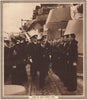 KING EDWARD VIII. Inspecting men of H. M. S. Royal Oak 1937 old vintage print