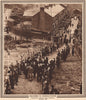 KING EDWARD VIII. At Abertillery, Monmouthshire. Wales 1937 old vintage print