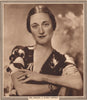 WALLACE SIMPSON. Mrs. Simpson. A Studio Portrait. King Edward VIII 1937 print