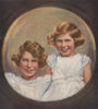 QUEEN ELIZABETH II. The Sister Princesses Elizabeth & Margaret 1937 old print