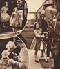 QUEEN ELIZABETH II. Princesses Elizabeth & Margaret as children 1937 old print