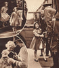 QUEEN ELIZABETH II. Princesses Elizabeth & Margaret as children 1937 old print