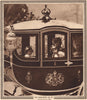 CORONATION 1937. Princesses Elizabeth & Margaret return from the Abbey 1937