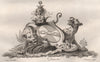DORSET. Coat of Arms. Heraldry 1790 old antique vintage print picture