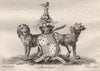 STANHOPE. Coat of Arms. Heraldry 1790 old antique vintage print picture