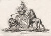 EFFINGHAM. Coat of Arms. Heraldry 1790 old antique vintage print picture