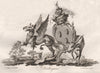 DARLINGTON. Coat of Arms. Heraldry 1790 old antique vintage print picture
