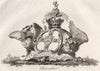 CLARENDON. Coat of Arms. Heraldry 1790 old antique vintage print picture