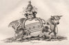 DESPENCER. Coat of Arms. Heraldry 1790 old antique vintage print picture