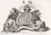 HOWARD. Coat of Arms. Heraldry 1790 old antique vintage print picture