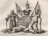 MIDDLETON. Coat of Arms. Heraldry 1790 old antique vintage print picture