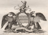 ELIOT. Coat of Arms. Heraldry 1790 old antique vintage print picture