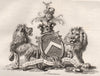 SOMMERS. Coat of Arms. Heraldry 1790 old antique vintage print picture