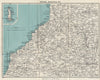 CORNWALL. Tintagel Boscastle Lundy Launceston Bude. WARD LOCK c1955 old map