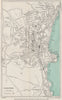 PAIGNTON vintage town/city plan. Devon. WARD LOCK c1955 old vintage map chart