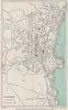 PAIGNTON vintage town/city plan. Devon. WARD LOCK c1955 old vintage map chart