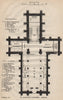 ARMAGH. St. Patrick's Cathedral plan. Ulster. Ireland. STANFORD 1908 old map