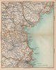 IRELAND EAST. Armagh Meath Down Louth Dublin. STANFORD 1908 old antique map