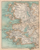 CONNAUGHT. Mayo Galway Connemara Joyce's Country. Ireland. STANFORD 1908 map