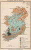 IRELAND. Geological map of Ireland. STANFORD 1908 old antique plan chart