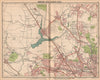 LONDON NW.Hendon Child's Hill Hampstead Wembley Golders Green Willesden 1913 map