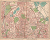 LONDON N.Finsbury Park Clapton Highbury Stamford Hill Kingsland Dalston 1913 map