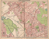 LONDON NE. Leyton Leytonstone Stratford Forest Gate Wanstead Hackney 1913 map