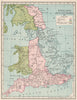 ENGLAND IN 878. On Treaty of Chippenham/Wedmore. Norse English Celtic 1907 map