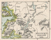 WILLIAMITE WAR 1691. Western Ireland. Aughrim. SMALL. 1907 old antique map