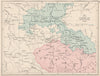 SILESIAN & SEVEN YEARS WARS. Austria & Prussia frontiers 1756 1907 old map