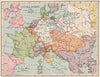 EUROPE IN 1789. Holy Roman Empire. Division of Poland 1907 old antique map