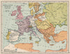 EUROPE 1812. French Empire. Helvetian Republic. Rhine Confederation 1907 map