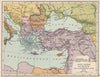 SE EUROPE 1892. Ottoman Empire. British Cyprus 