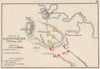 BATTLE OF BANNOCKBURN. 20th June 1314. Scotch v English. SMALL. 1907 old map