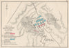BATTLE OF AGINCOURT.1415. English v French. 100 Years War. SMALL 1907 old map