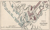 9 YRS WAR.Battle of Steinkirk (Steenkerque) 1692.France v Allies. SMALL 1907 map